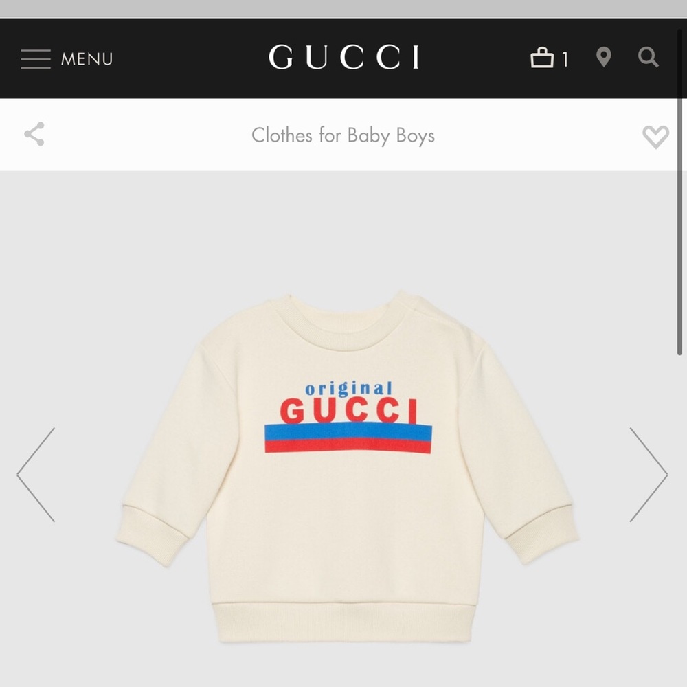 Gucci Sweatshirt , 12-18 months , runs a little small